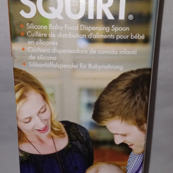 Boon Squirt Baby Food Spoon  Color Green Size 3 Ounces On The Go Large - Picture 3 of 3